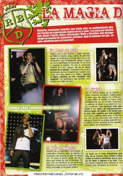 Aparitii in reviste - Anahi4ever - Aparitii RBD