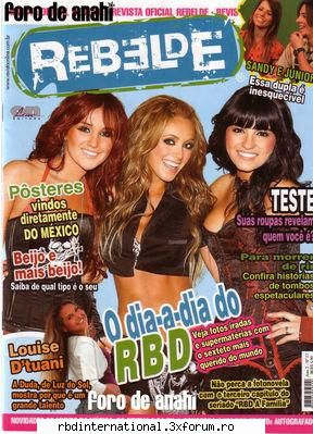 Rebelde-revista oficiala - am si eu rebelde -brazilia - Aparitii RBD