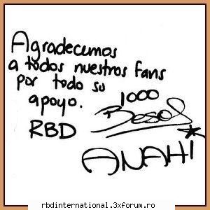 autografe para nostros fanos: