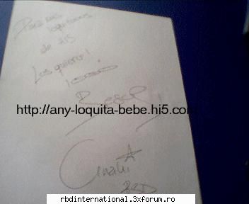 autografe lui anny &nbsp;